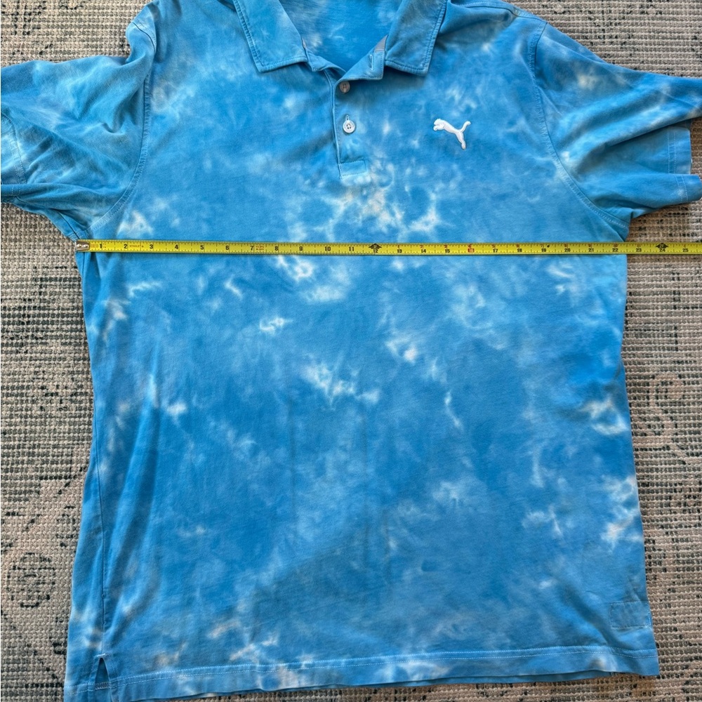 Puma Tye Dye Golf Shirt Large - Picture 2 of 5